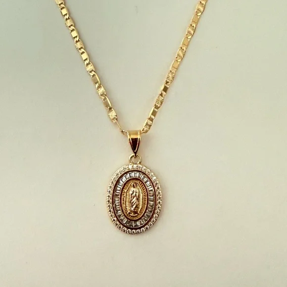 14k Gold Filled Guadalupe Necklace - Picture 3 of 5